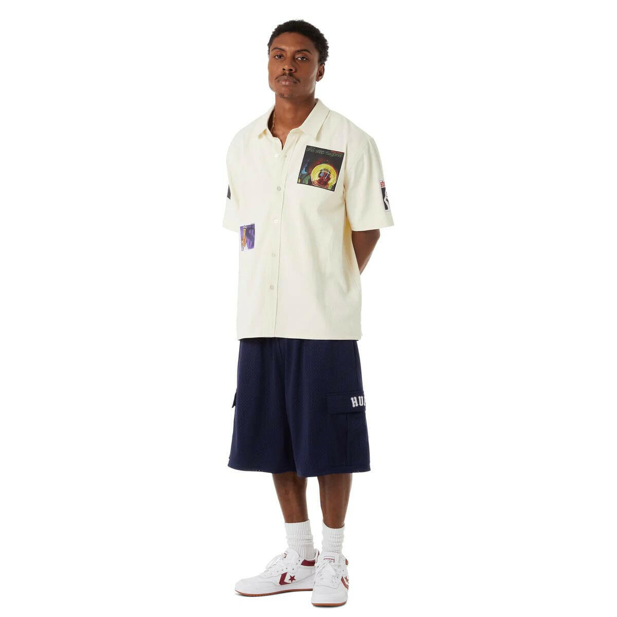 Huf - X Stax Patches Shirt Natural.