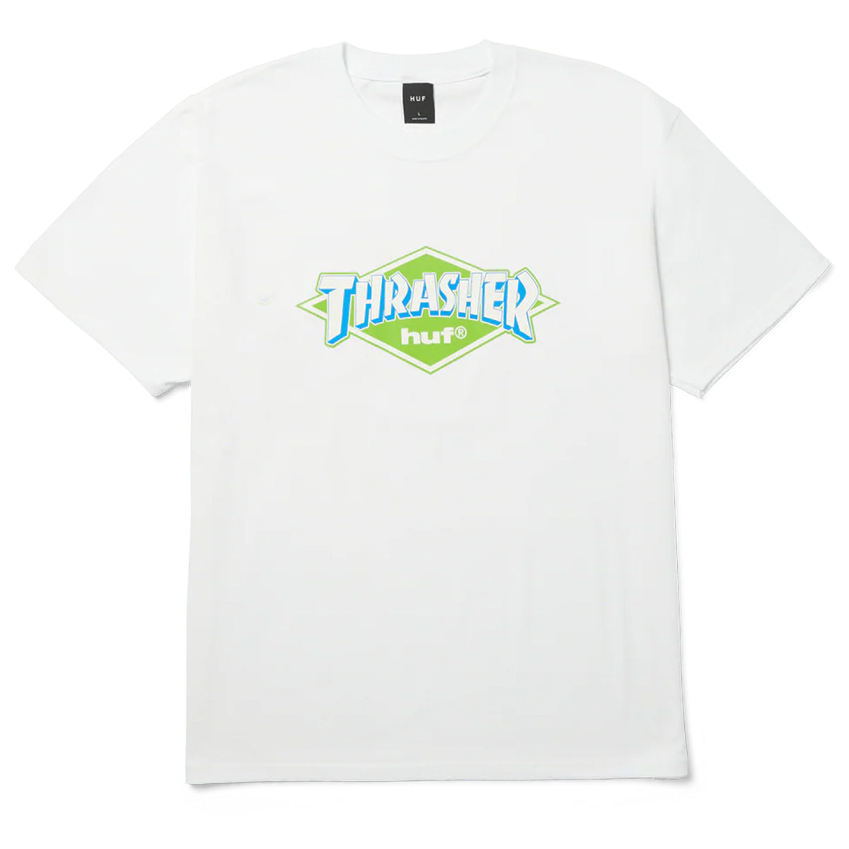 Huf Thrasher Logo Tee White