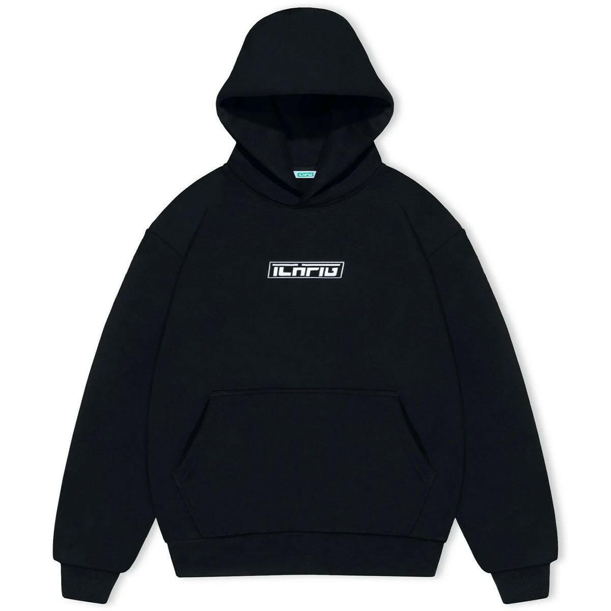 Ichpig - Strike Cordless Hoodie Black/White.