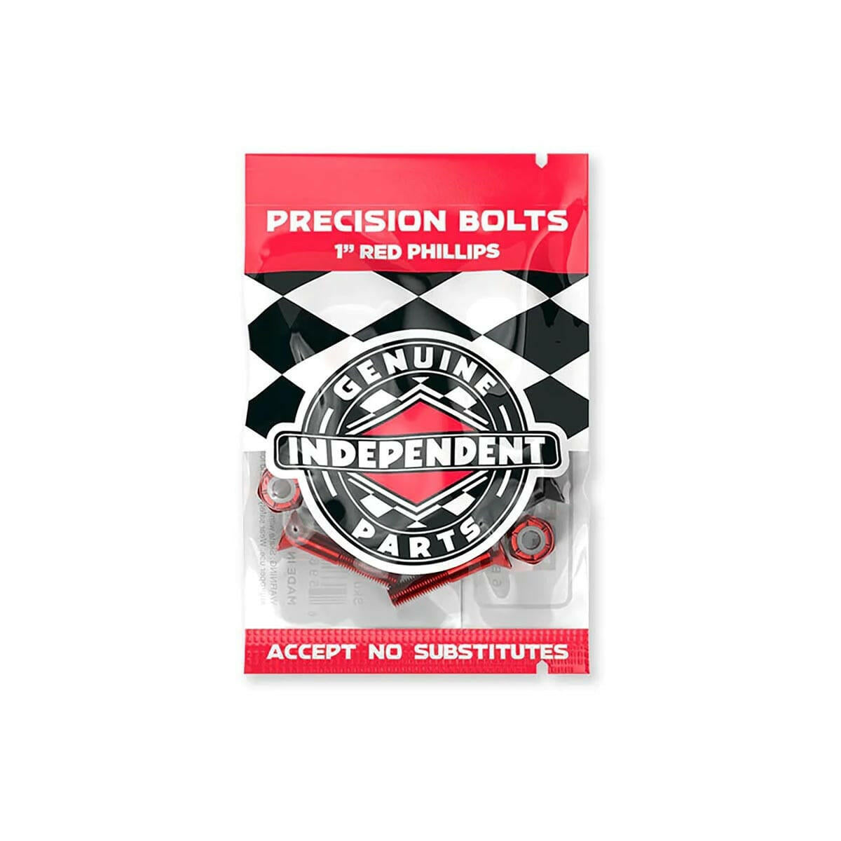 Independent - 1 Phillips Bolts Black/Red.