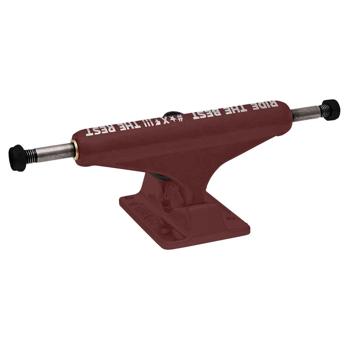 Independent RTB FTR Forged Hollow Burgundy 144 Skateboard Trucks Front Angle