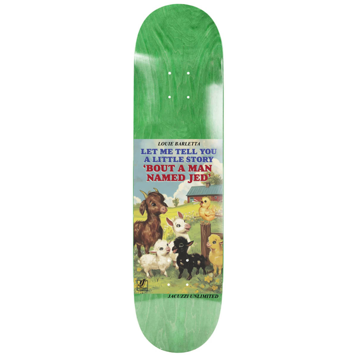 Jacuzzi Louie Barletta Storybook 8.0 Skateboard Deck