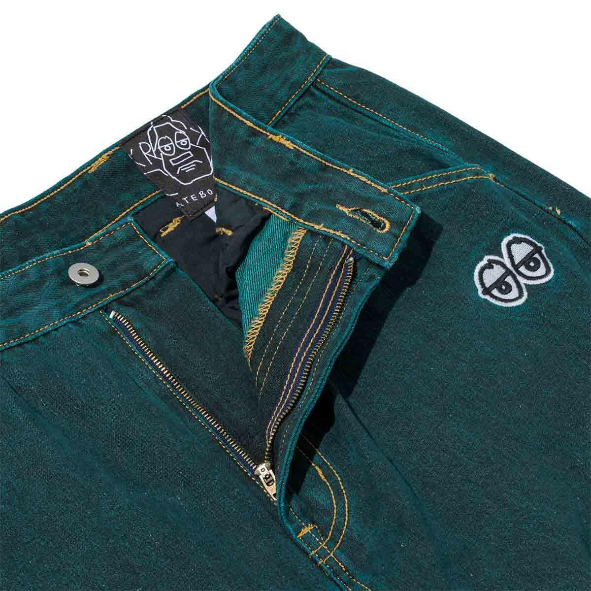 Krooked - Eyes Denim Twill Pants Green Overdye.