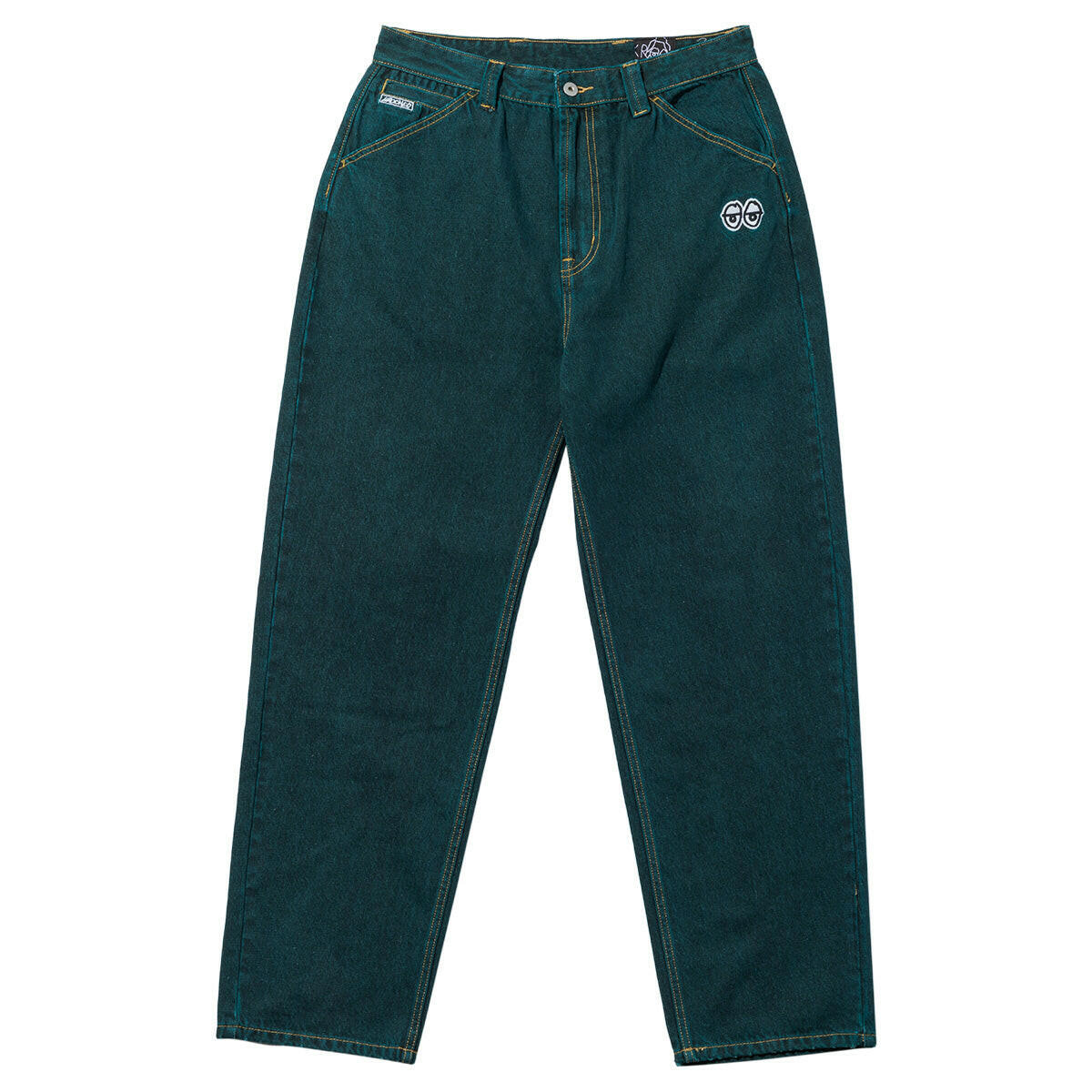 Krooked - Eyes Denim Twill Pants Green Overdye.
