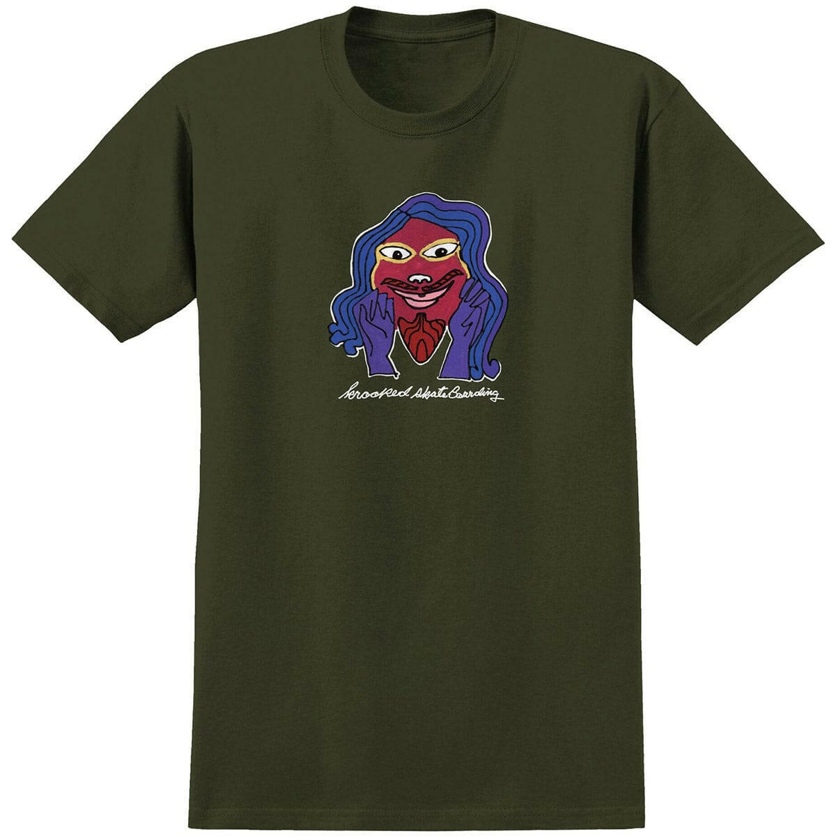 Krooked - Gaze Tee Military Green.