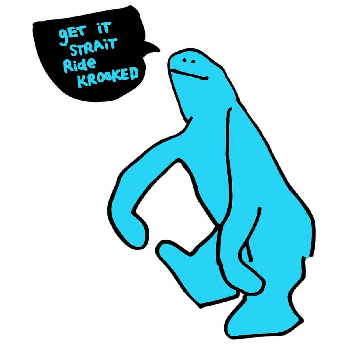 Krooked - Get It Strait 6" Sticker.