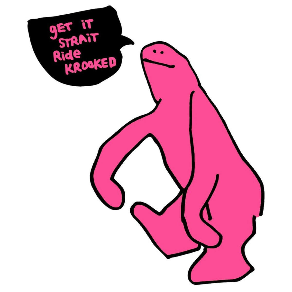 Krooked - Get It Strait 6" Sticker.