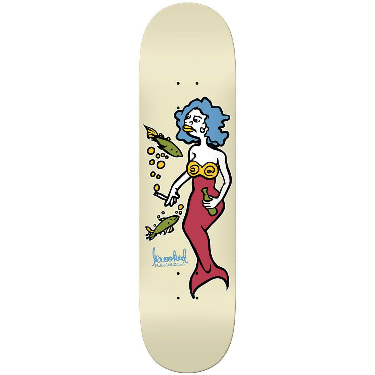 Krooked - Gonz Mermaid Re-Colour 8.25 Skateboard Deck.
