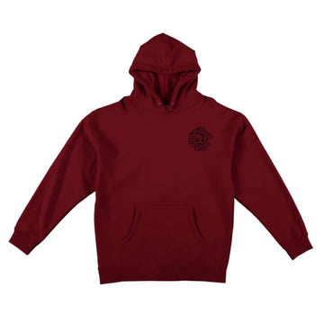 Krooked Krooked MG Hoodie Maroon Front