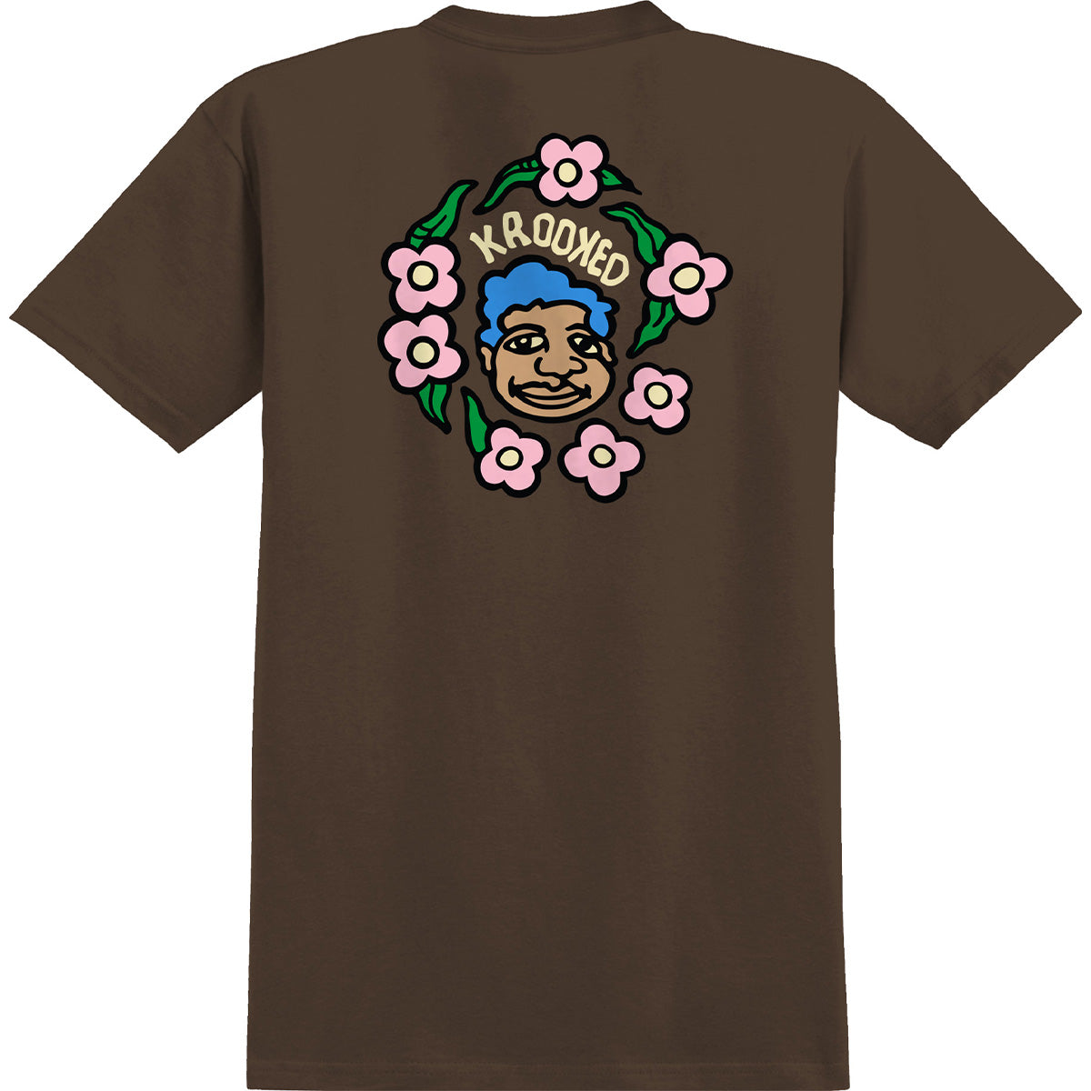 Krooked Krooked MG Tee Dark Chocolate Back
