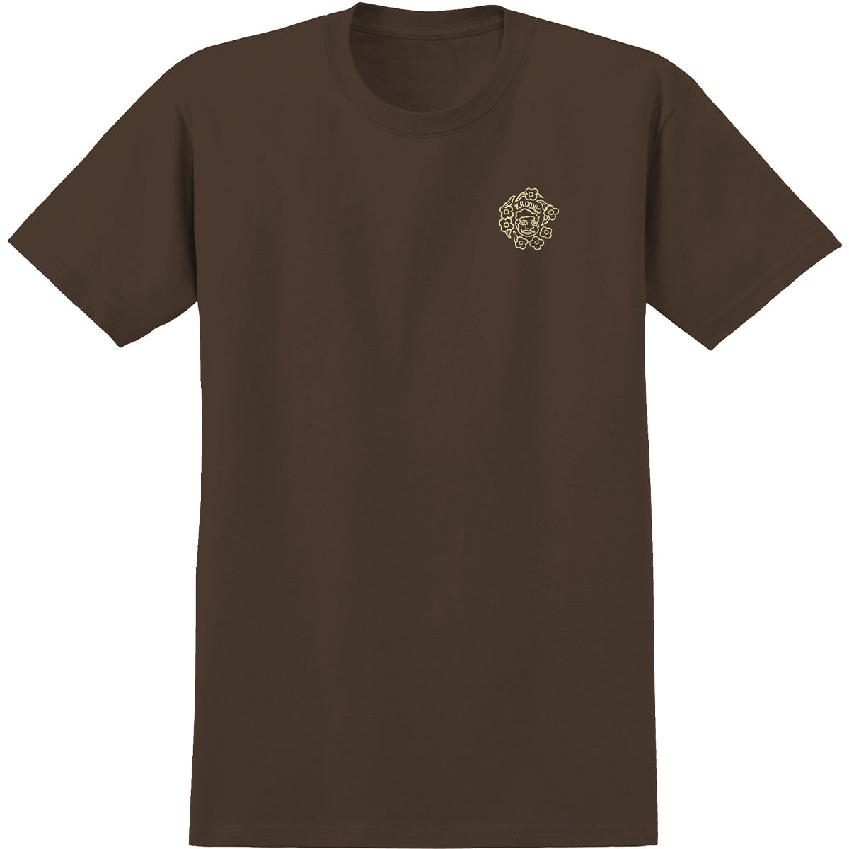 Krooked Krooked MG Tee Dark Chocolate Front