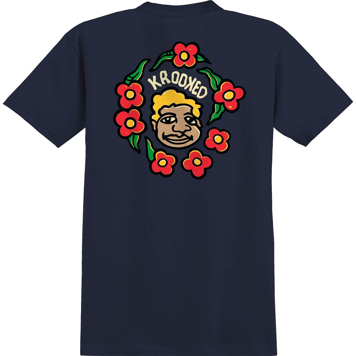 Krooked Krooked MG Tee Navy Back