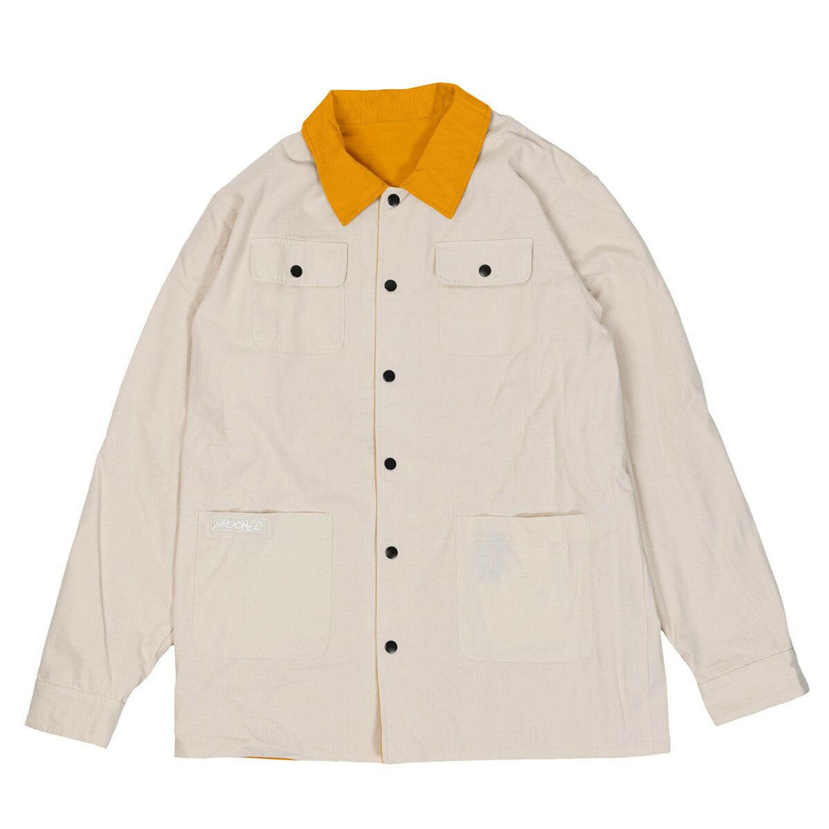 Krooked - Moonsmile Raw Reversible Jacket Natural/Gold.