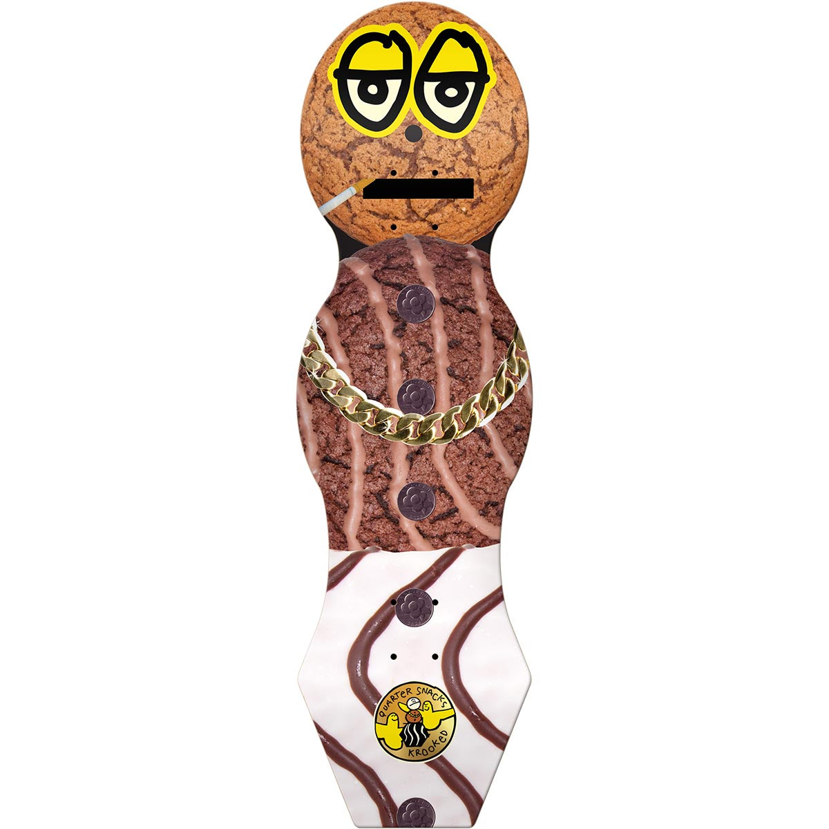 Krooked Quartersnacks Snackman Cruiser 9.0 Skateboard Deck
