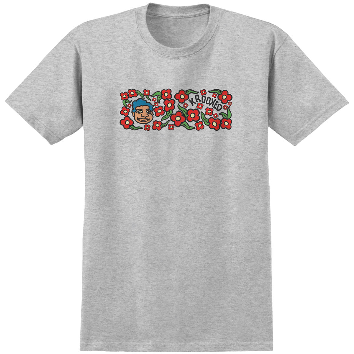 Krooked Sweatpants Redux Tee Heather Grey