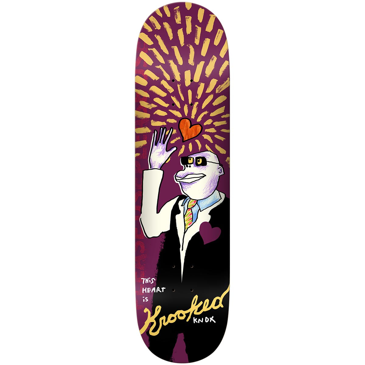 Krooked Tom Knox This Heart 8.5 Skateboard Deck