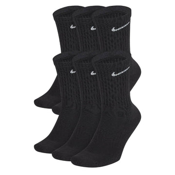 Nike - Everyday Cushioned Crew Socks Black 6 Pack.