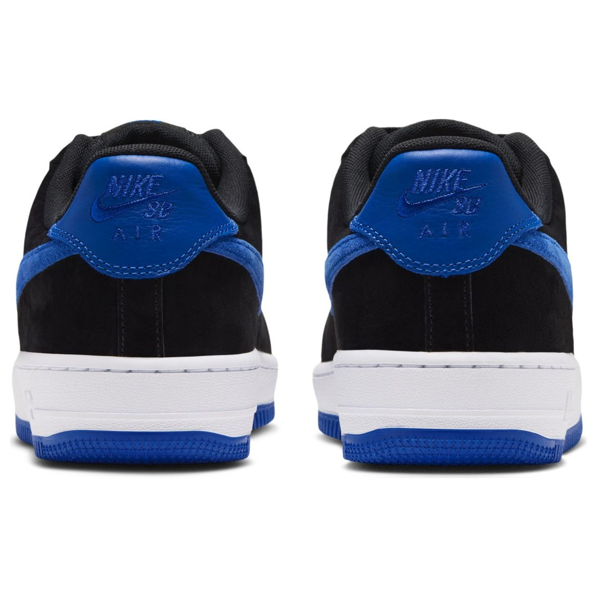 Nike SB Air Force 1 Low City Pack Shoes Black/Game Royal back view