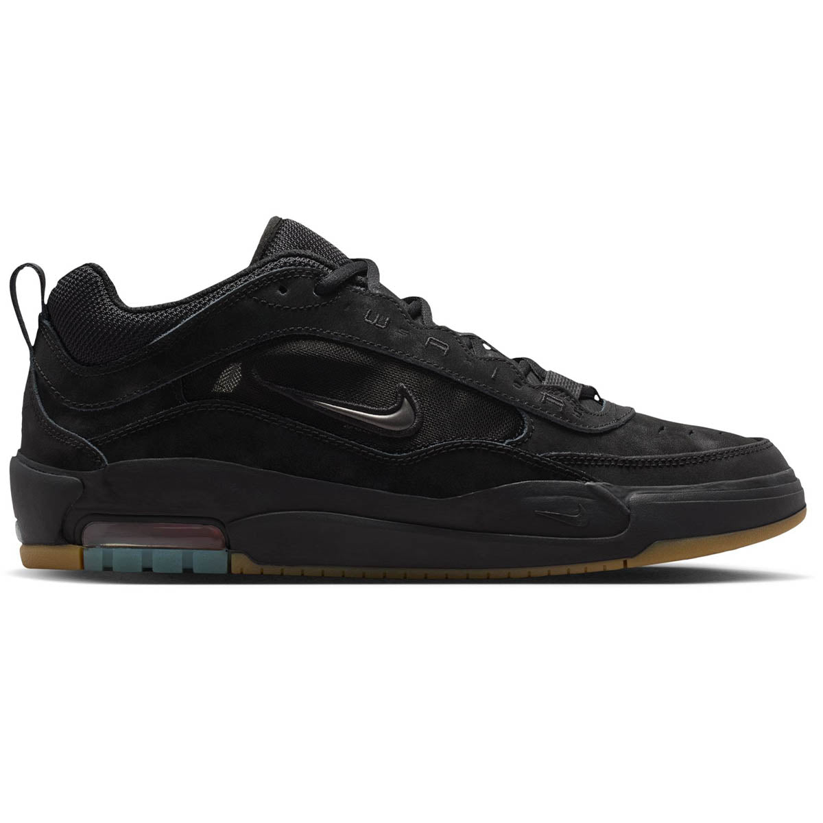 Nike SB Ishod Air Max Shoes Triple Black/Gum