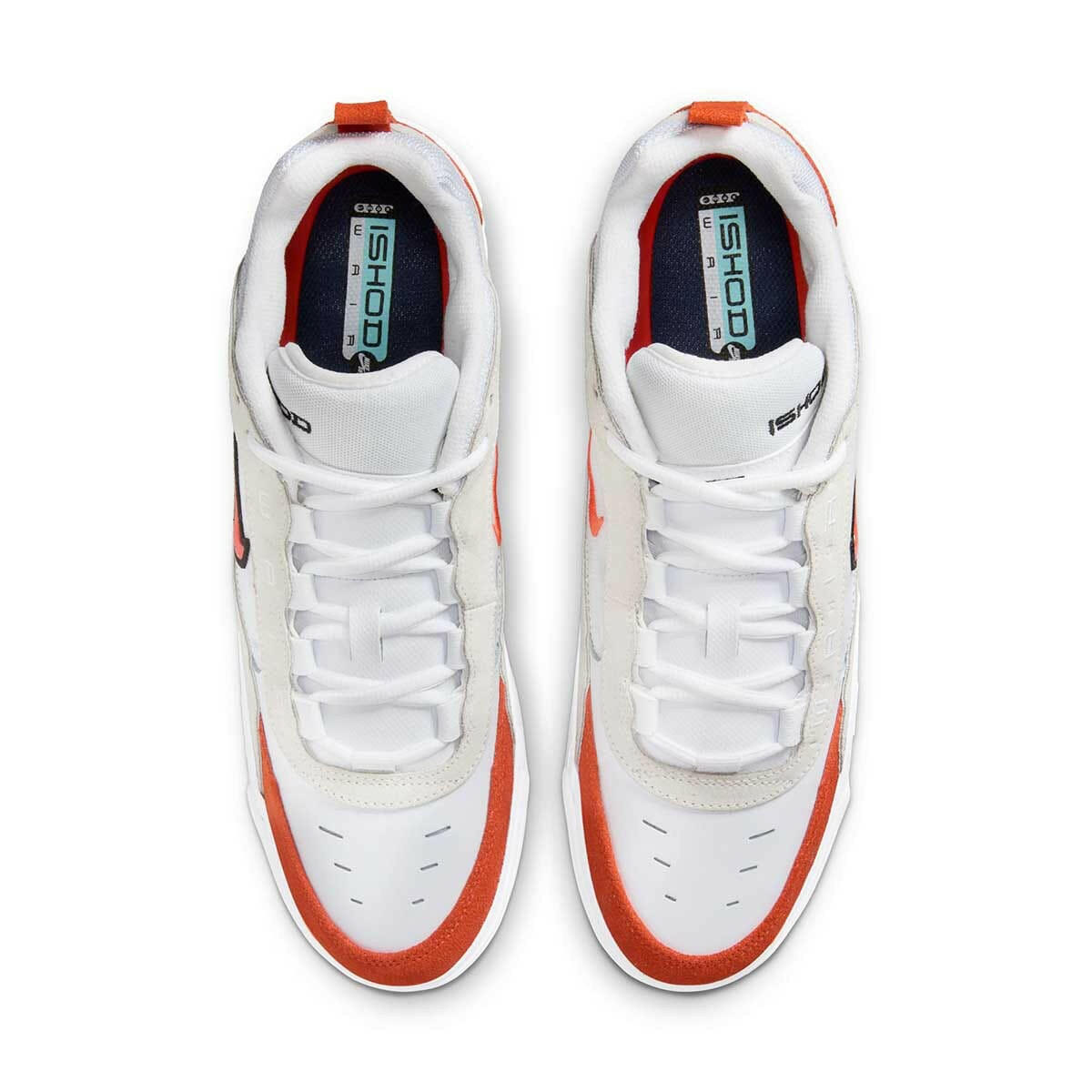 Nike SB - Ishod Air Max Shoes White/Orange-Summit White-Black.
