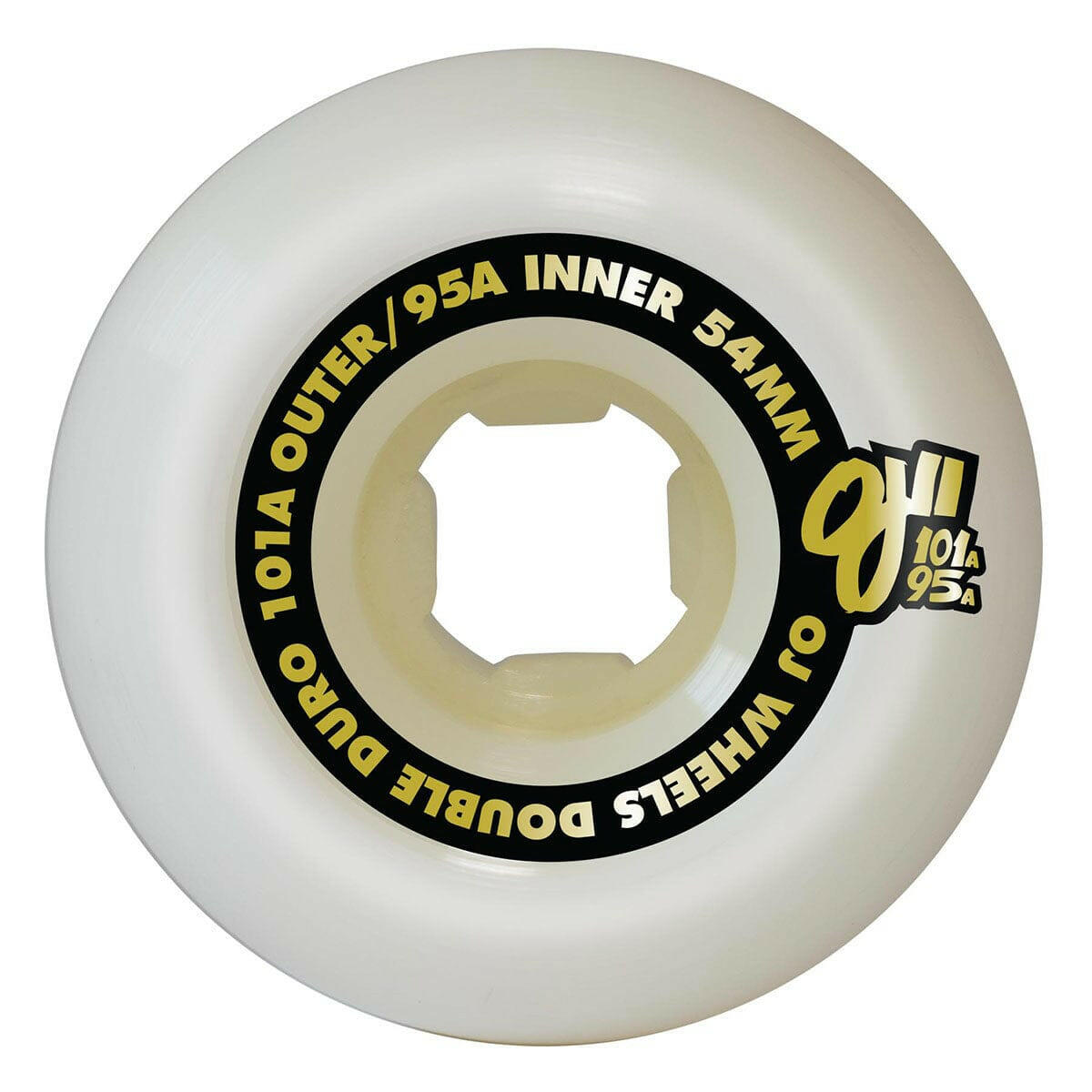 OJ - Double Duro Hardline 54MM 101A/95A Skateboard Wheels.
