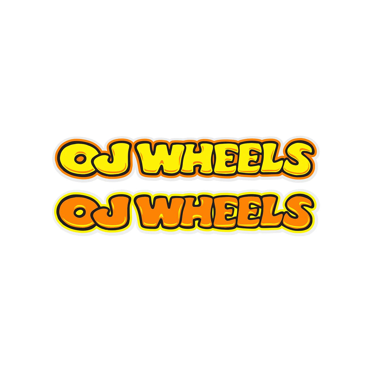 OJ Bubble Letter 6" Sticker