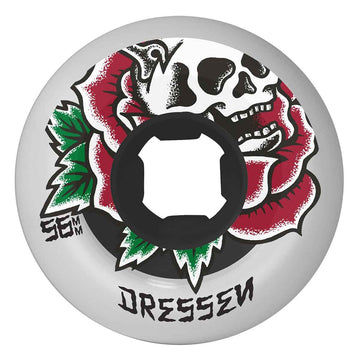 OJ Dressen Rose Skull Double Duro Chubbies 56MM 99A/95A Skateboard Wheels