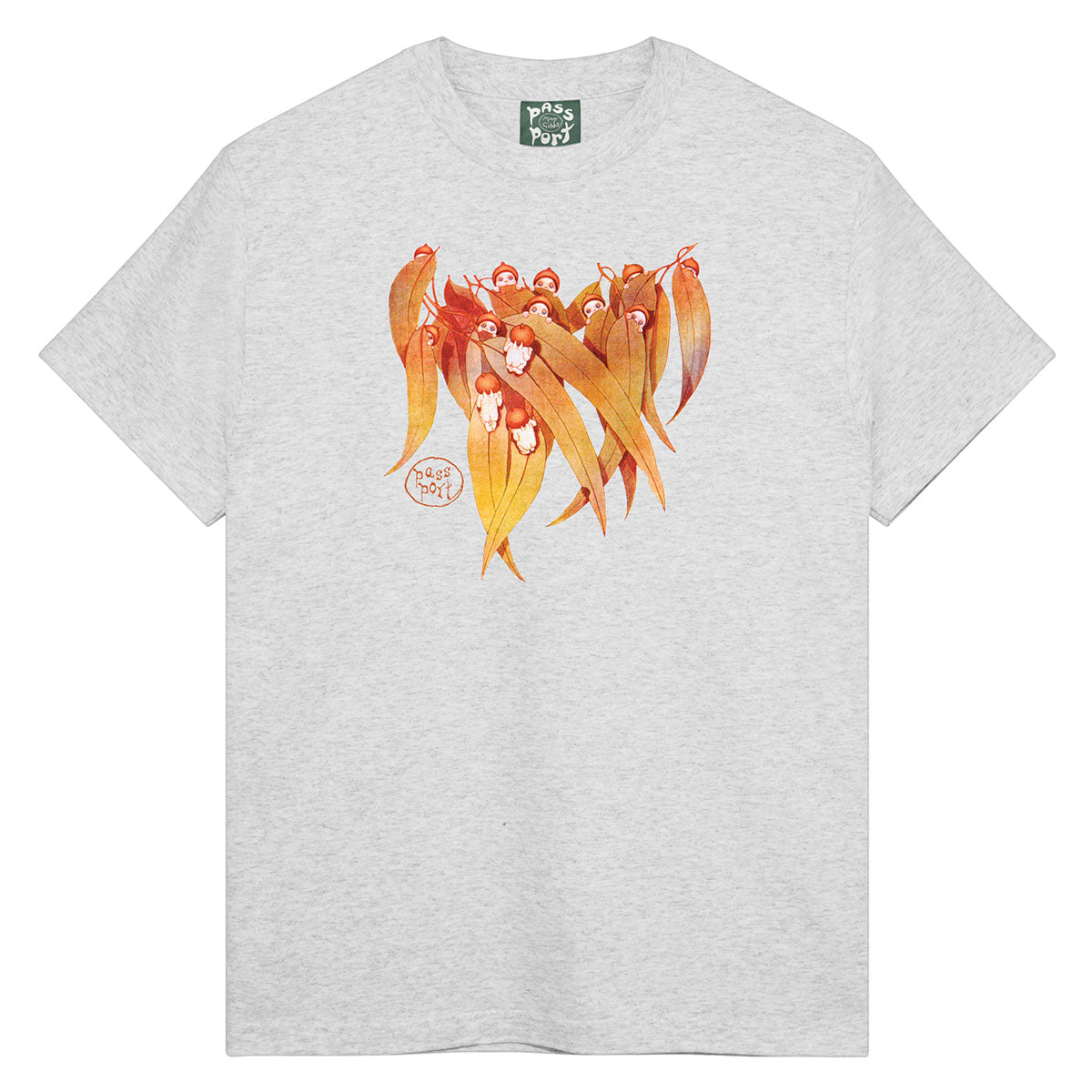 Pass~Port May Gibbs Gum Leaf Tee Ash