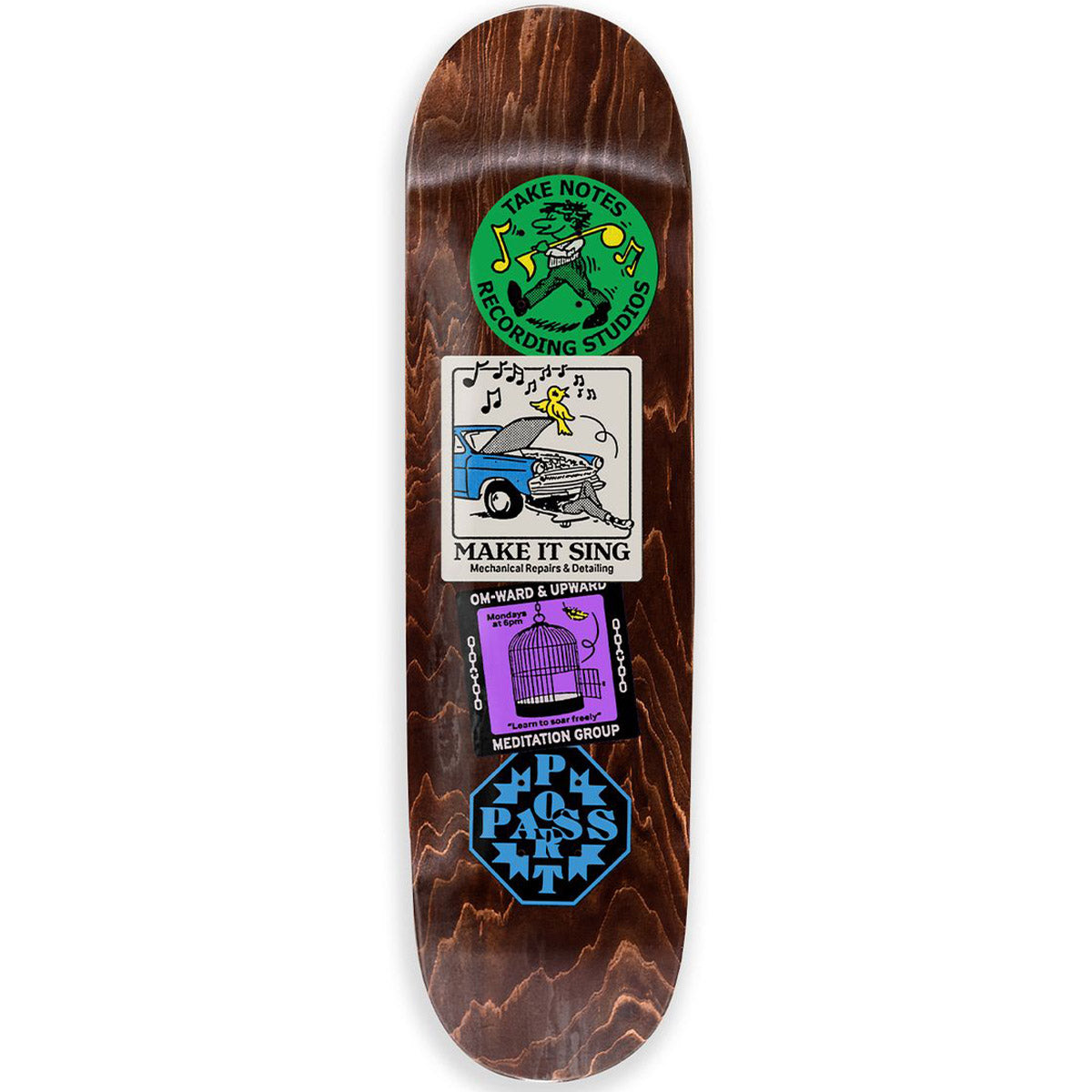 Pass~Port Om-ward & Upward Coaster 8.0 Skateboard Deck