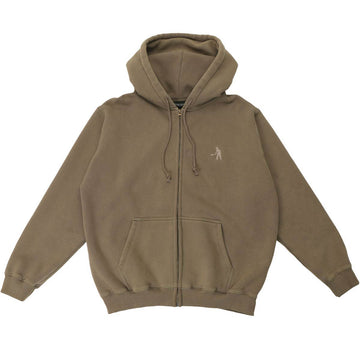 Pass~Port Solid Workers Zip Hoodie Khaki