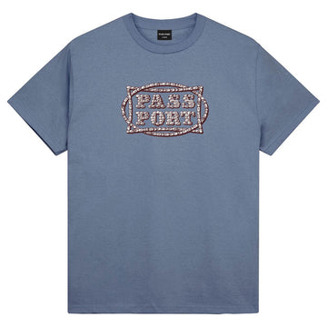 Pass~Port Stone Circle Tee Washed Out Blue