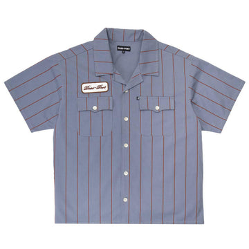 Pass~Port - Striped Casual Shirt Light Blue.