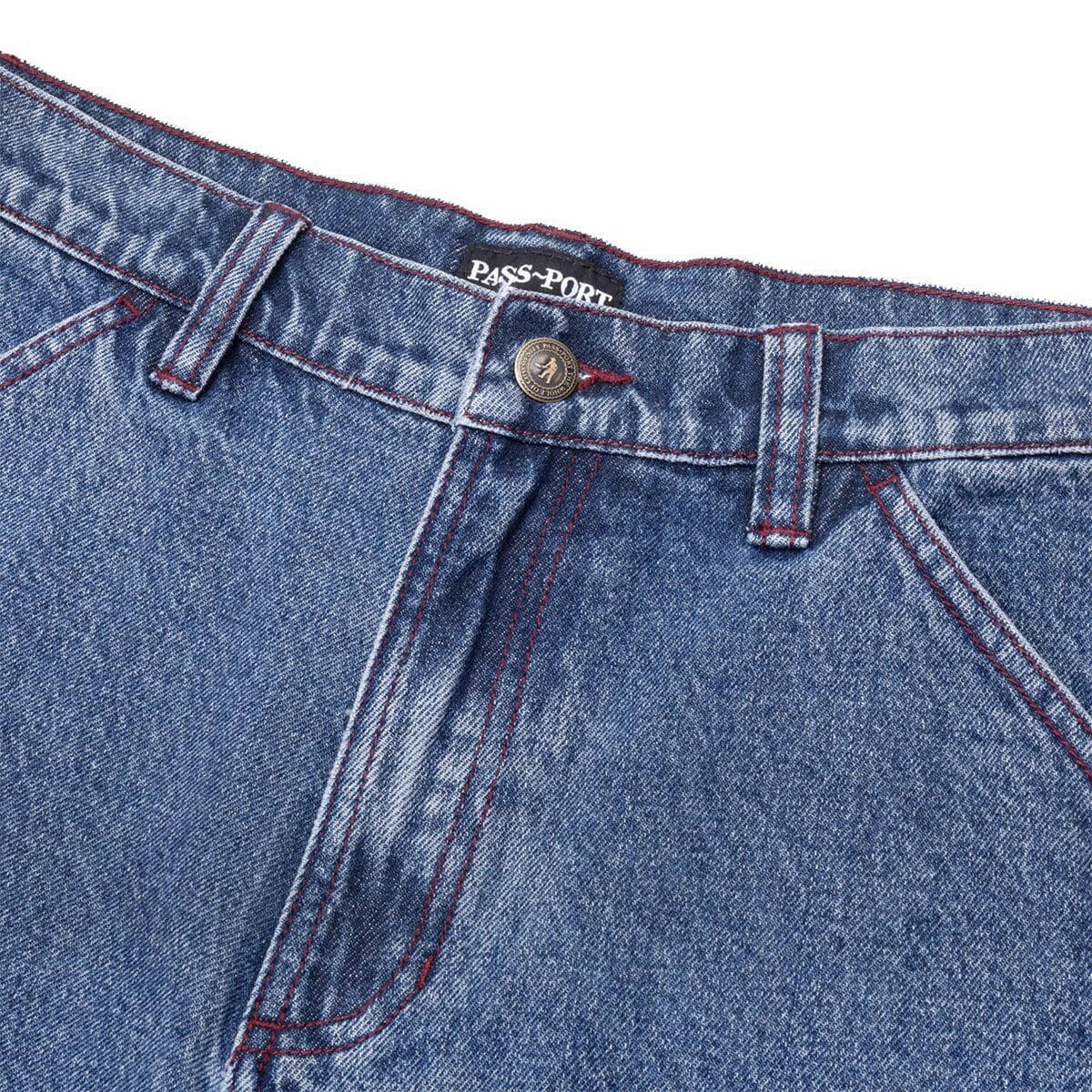 Pass~Port - Workers Club Shorts Washed Dark Indigo.