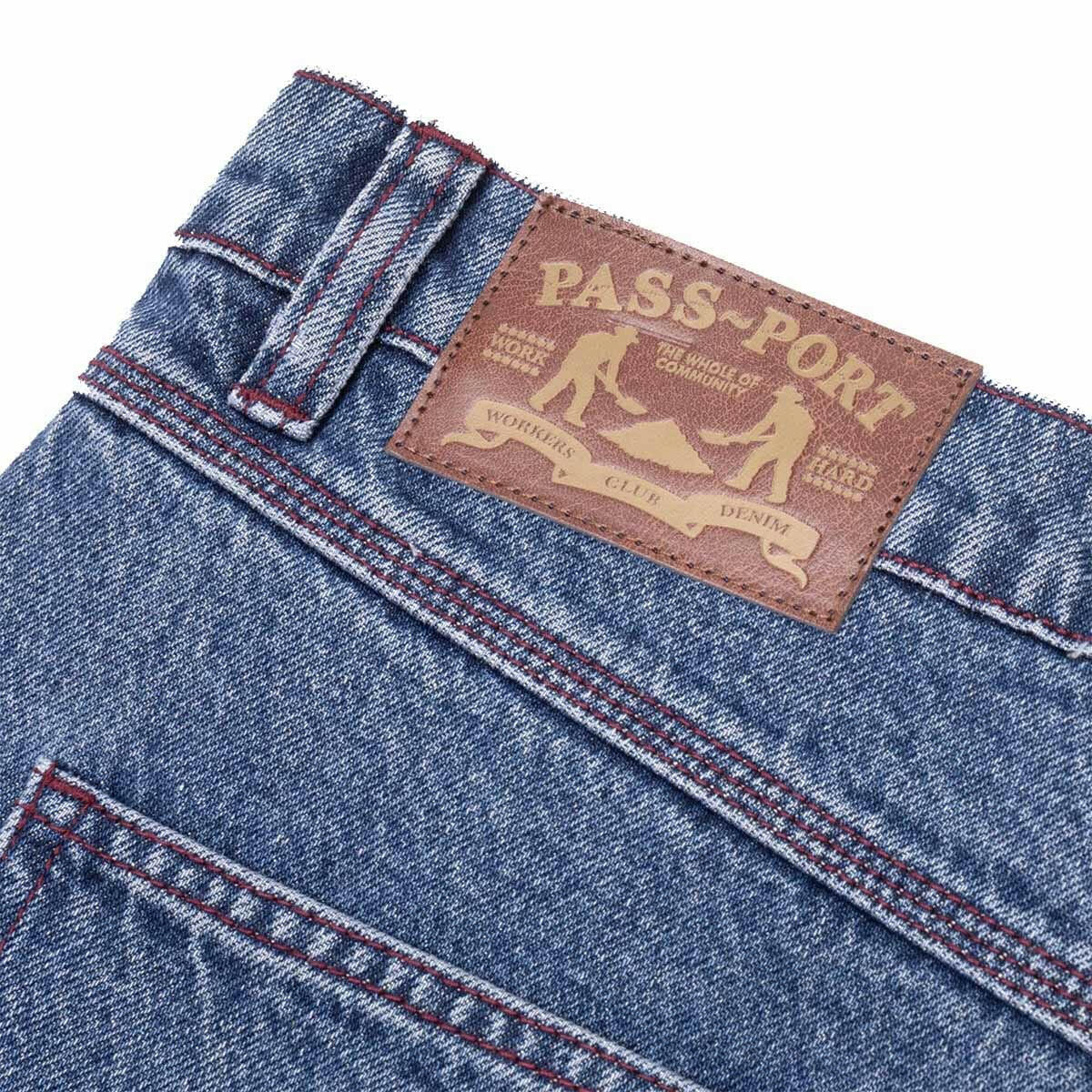Pass~Port - Workers Club Shorts Washed Dark Indigo.