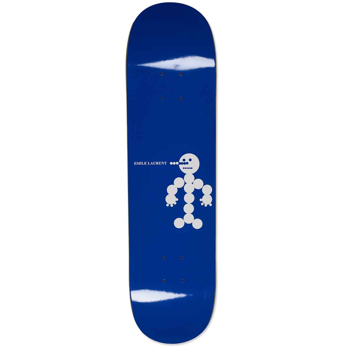 Polar Emile Laurent Snowman Blue 8.0 Skateboard Deck