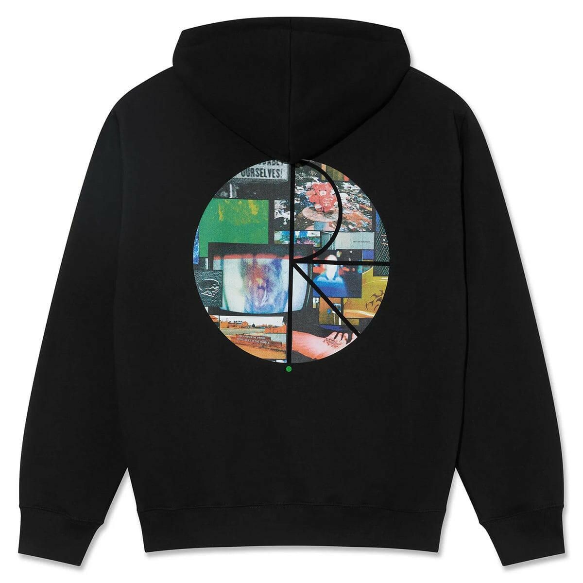 Polar - Fill Logo Ourselves Collage Dave Hoodie Black.