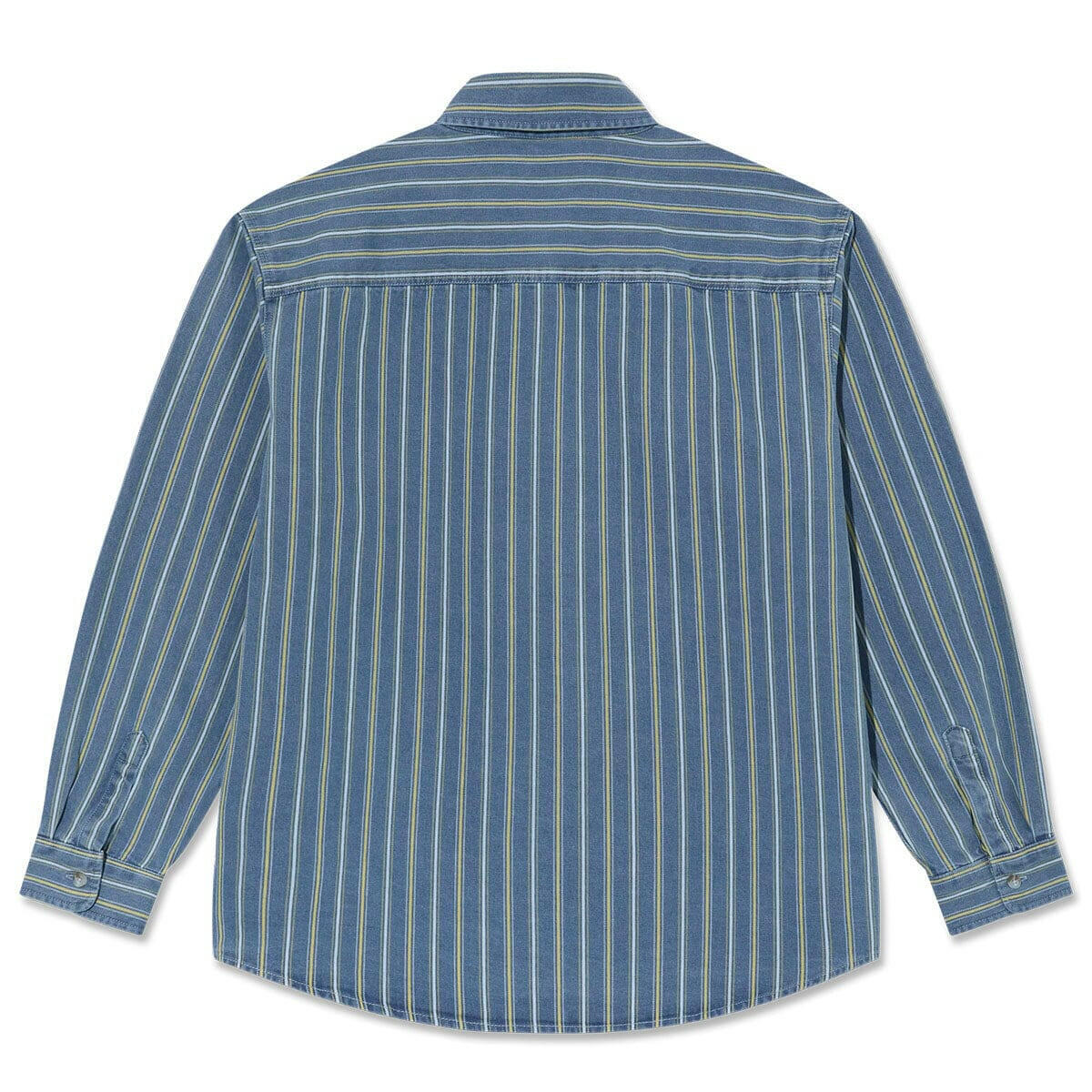 Polar - Mike Denim L/S Shirt Blue/Yellow.