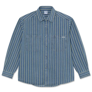 Polar - Mike Denim L/S Shirt Blue/Yellow.