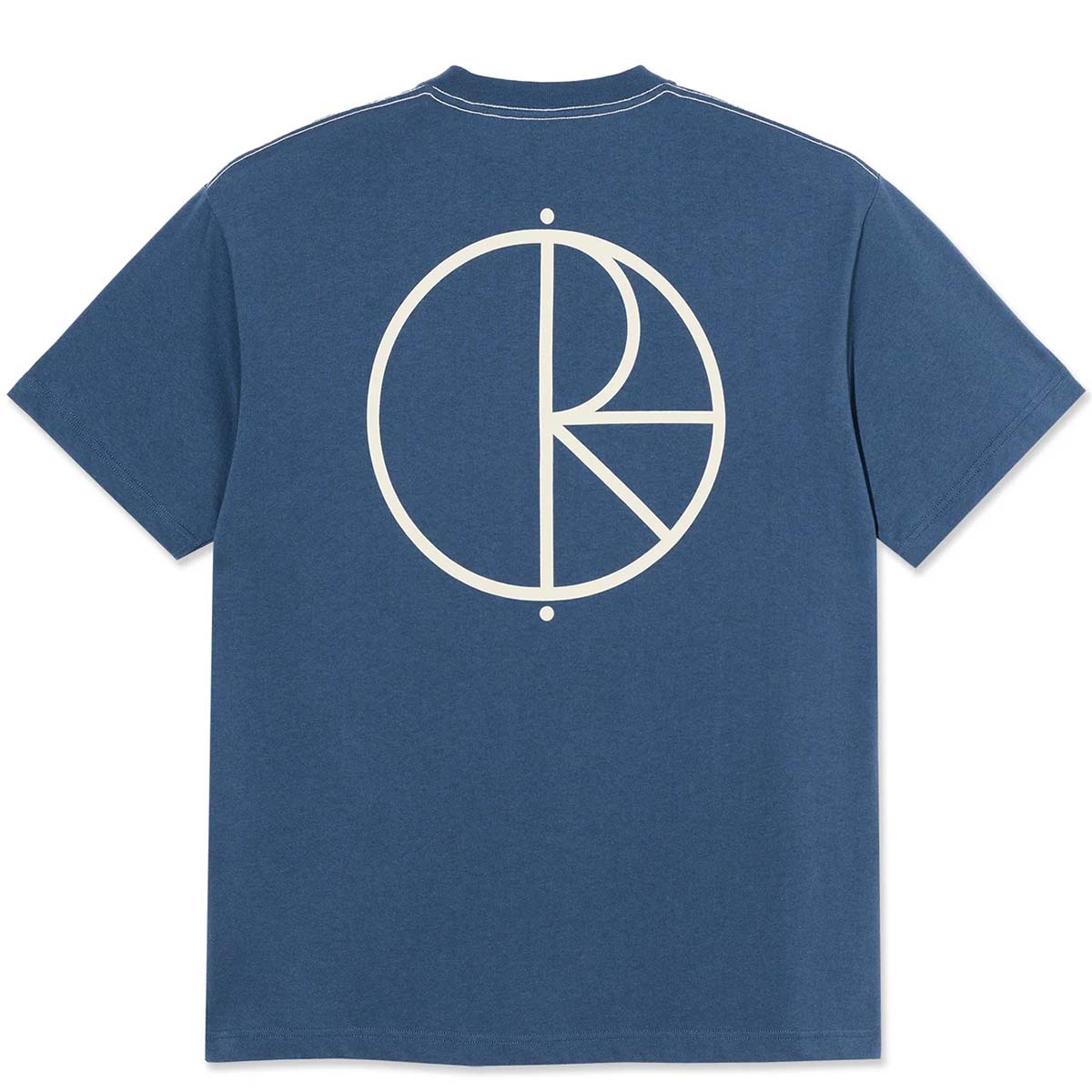 Polar Stroke Logo Contrast Tee Grey Blue Back