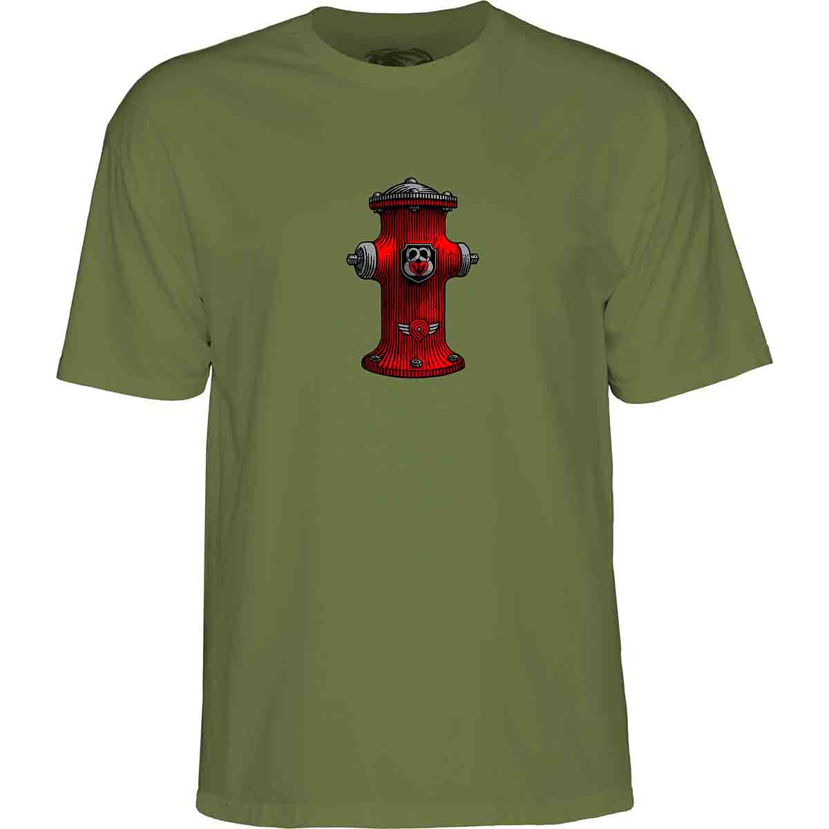 Powell Peralta Andy Anderson Hydrant Youth Tee Military Green Front