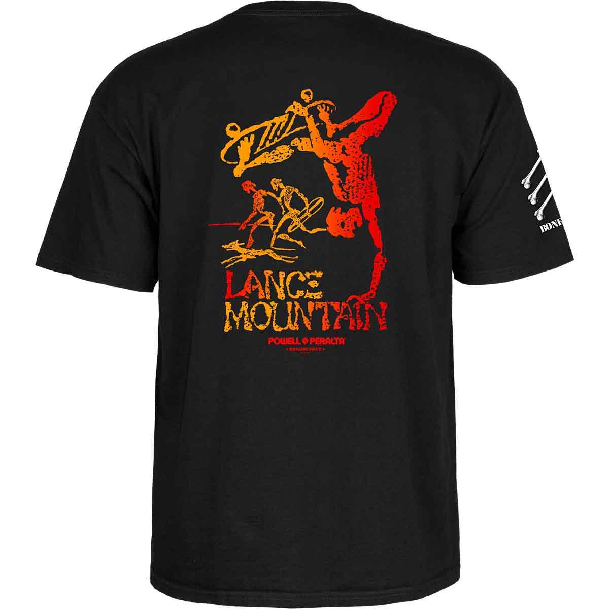 Powell Peralta Lance Mountain Bones Brigade 17 Tee Black Back