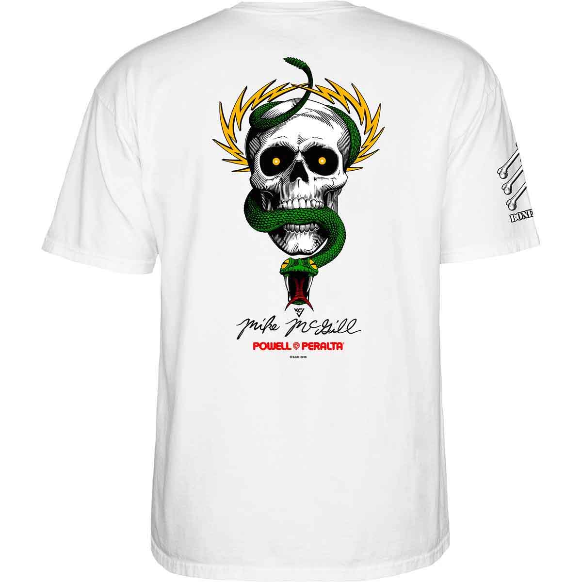 Powell Peralta Mike McGill Bones Brigade 17 Tee White Back