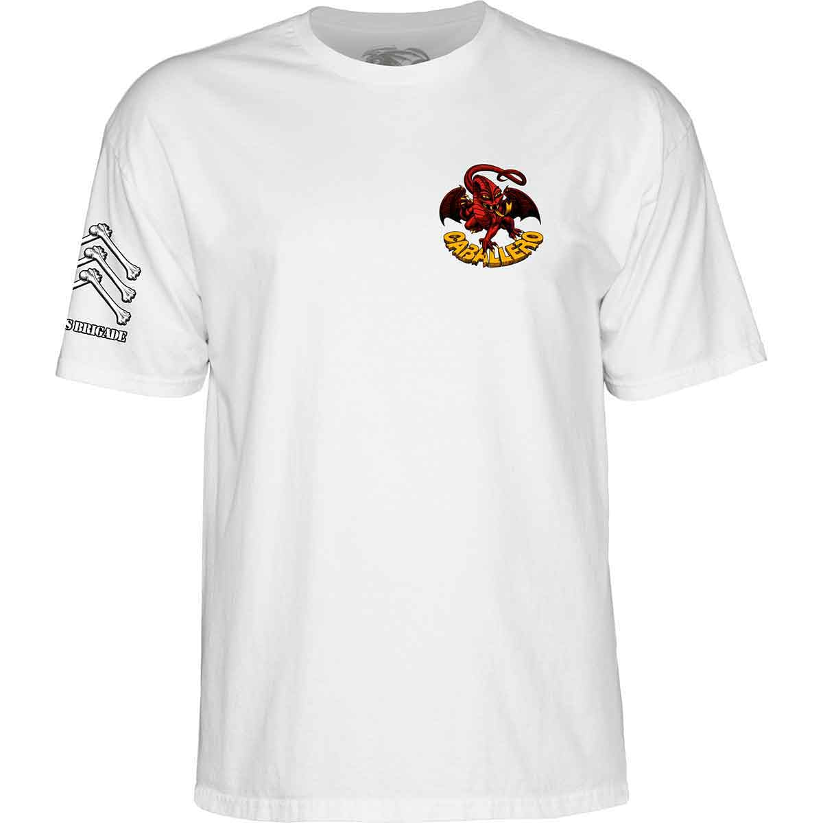Powell Peralta Steve Caballero Bones Brigade 17 Tee White Front