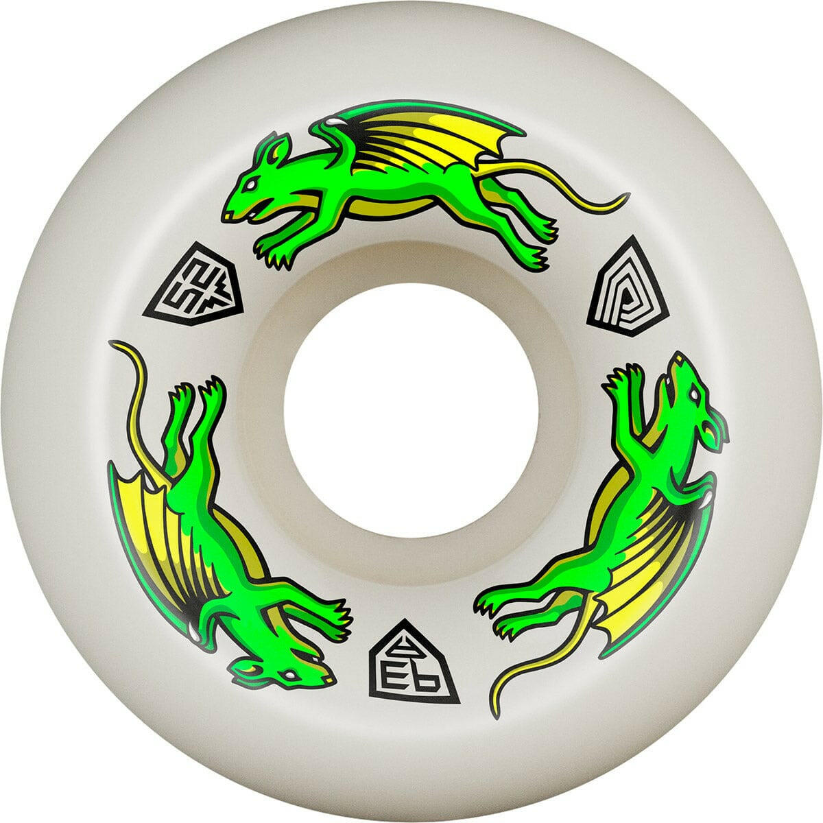 Powell Peralta - Nano Rats Dragon Formula 52MM X 30MM 93A Skateboard Wheels.