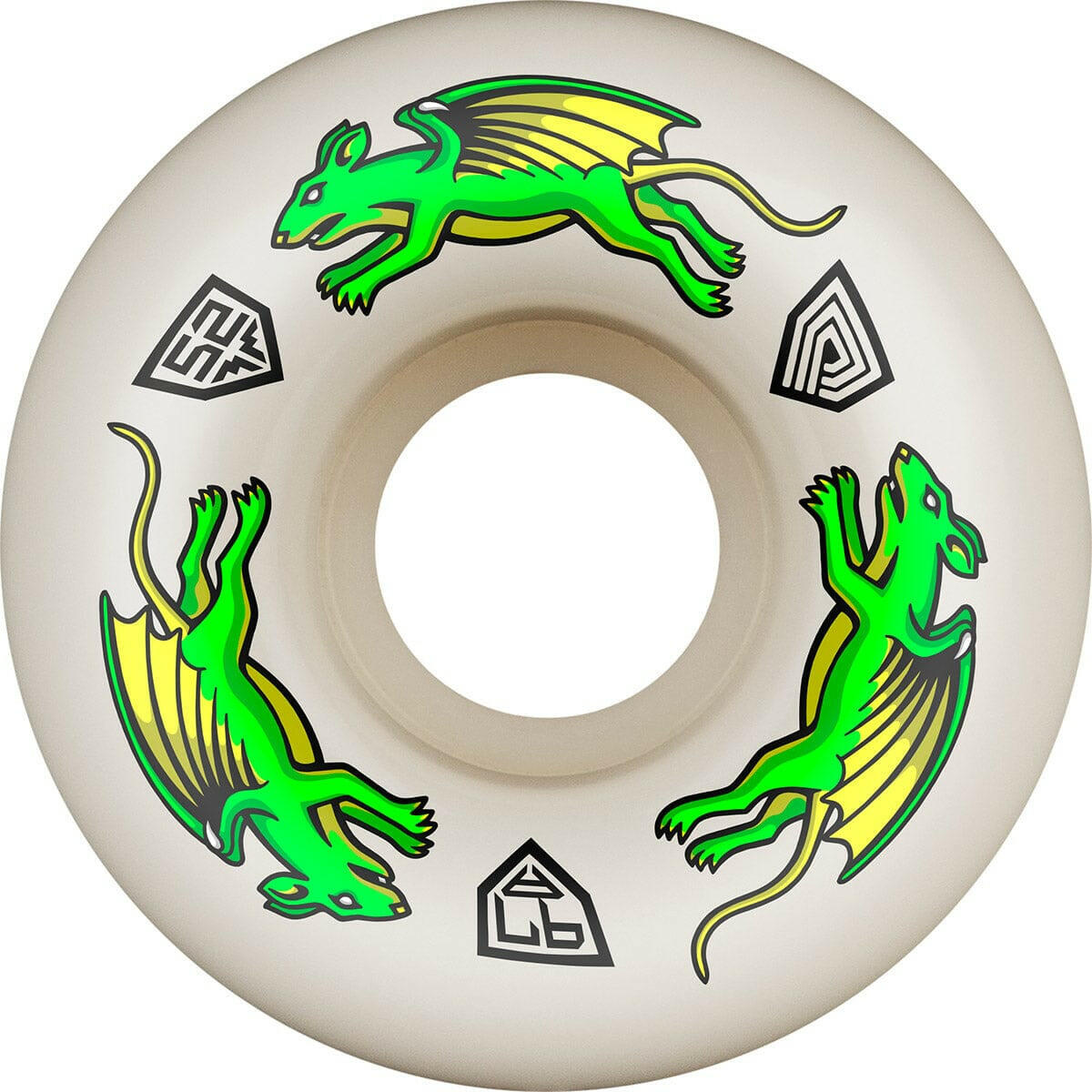 Powell Peralta - Nano Rats Dragon Formula 52MM X 34MM 97A Skateboard Wheels.