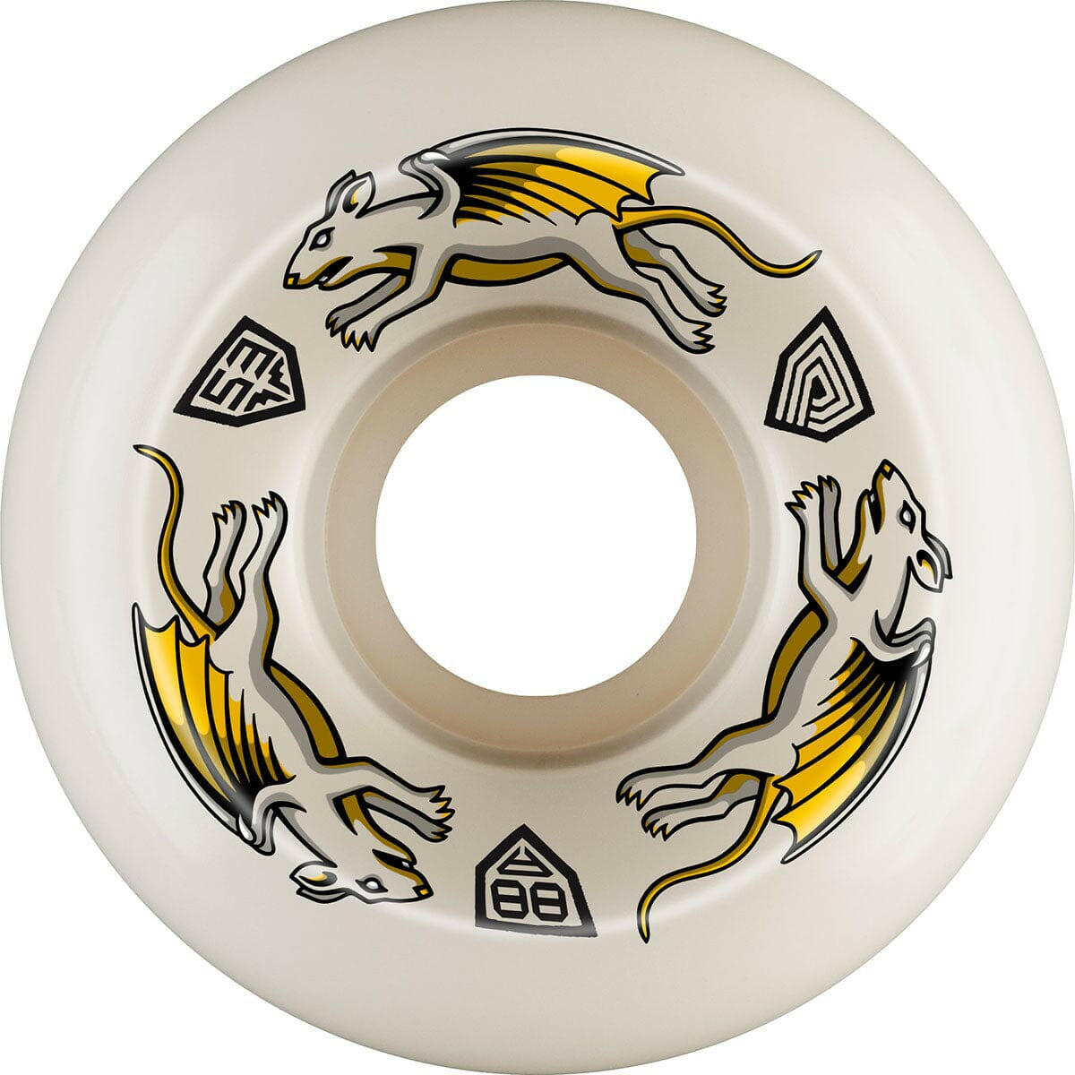 Powell Peralta - Nano Rats Dragon Formula 53MM X 33MM 88A Skateboard Wheels.