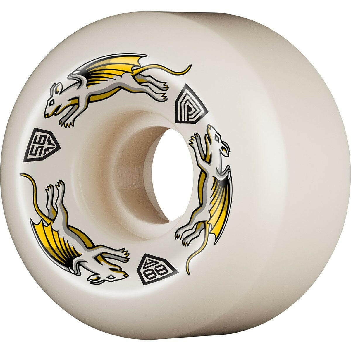 Powell Peralta - Nano Rats Dragon Formula 56MM X 36MM 88A Skateboard Wheels.