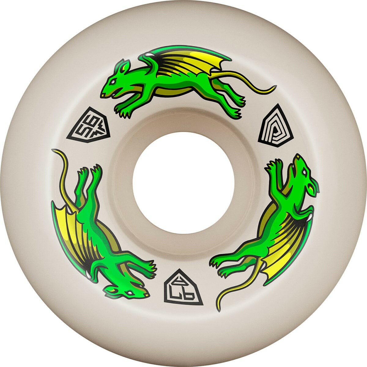Powell Peralta - Nano Rats Dragon Formula 56MM X 39MM 97A Skateboard Wheels.