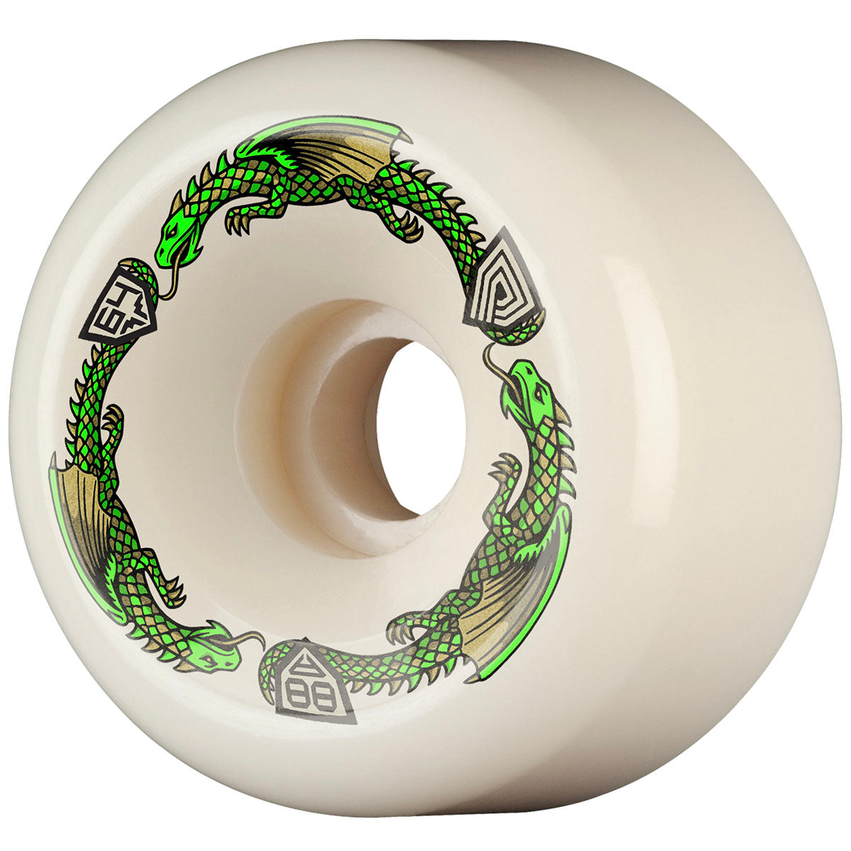 Powell Peralta Dragons Bomber Symmetrical 64MM X 40MM 88A Skateboard Wheels
