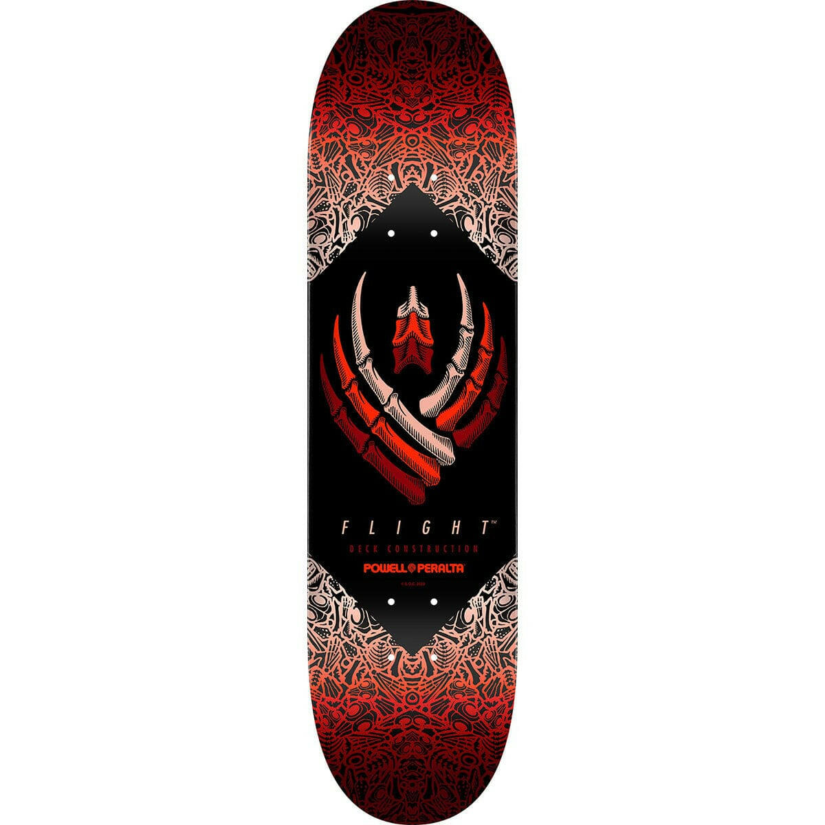 Powell Peralta - Bones Red Flight 243 8.25 Skateboard Deck.